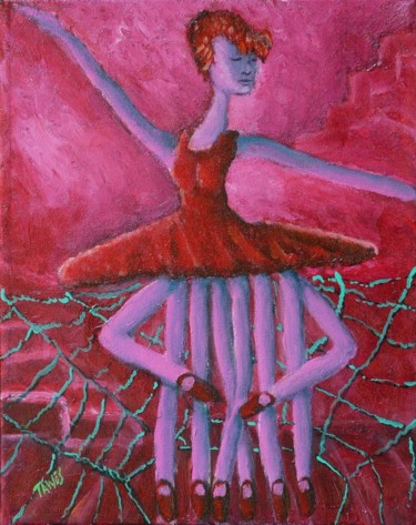 Painting titled "eight-legged-ballar…" by Tawes, Original Artwork, Acrylic