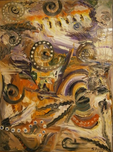Pintura titulada ""IN MY IMAGINATION"" por Sergeys Balura, Obra de arte original, Oleo Montado en Bastidor de camilla de mad…