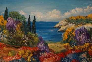 Painting titled "" NOT FAR FROM THE…" by Sergeys Balura, Original Artwork, Oil