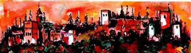 Painting titled "La Alhambra" by Tay Aguilar, Original Artwork, Other