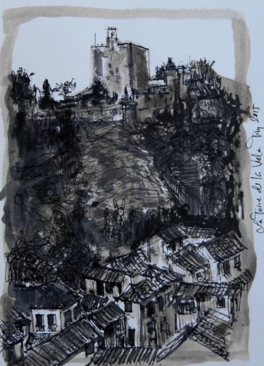 제목이 "Torre de la Vela"인 그림 Tay Aguilar로, 원작, 잉크