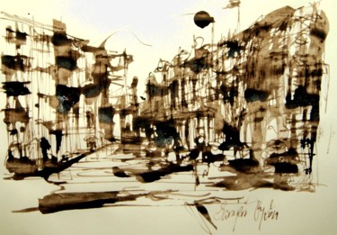 Painting titled "Sarajevo IV" by Tay Aguilar, Original Artwork