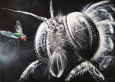 Malerei mit dem Titel "A Fly" von Tayyar Özkan, Original-Kunstwerk, Acryl
