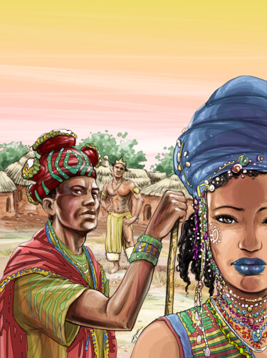 Digital Arts titled "Indian Girl" by Tayyar Özkan, Original Artwork, 2D Digital Work