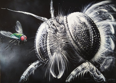 A Fly Ζωγραφική με τίτλο "A Fly" από Tayyar Özkan, Αυθεντικά έργα τέχνης, Ακρυλικό