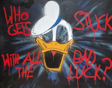 Painting titled "Who Gets Stuck" by Tb, Original Artwork, Acrylic