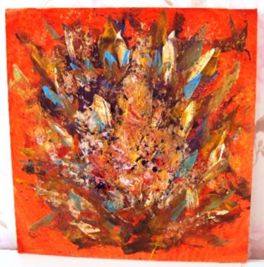 Картина под названием "Цветок Папоротника" - Святослав Голованов, Подлинное произведение искусства, Масло