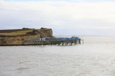 Les carrelets de Talmont sur gironde Photographie intitulée "Les carrelets de Ta…" par Tc.Photographie, Œuvre d'art originale, Photographie numérique