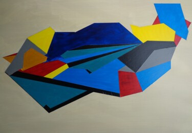 Painting titled "Motion" by Thomas Dressler, Original Artwork, Acrylic Mounted on Other rigid panel