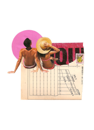 Collages titled "Muito legal ver o s…" by Tchago Martins, Original Artwork, Collages
