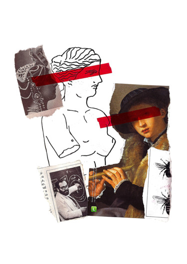 Vou explicar e tocar / I'll explain while I play for you Collages intitulée "Vou explicar e toca…" par Tchago Martins, Œuvre d'art originale, Collages Monté sur Carton