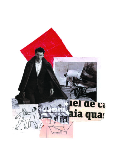 Collages getiteld "Reflexos do Poder e…" door Tchago Martins, Origineel Kunstwerk, Collages Gemonteerd op Glas