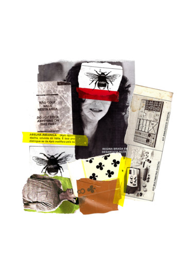 Collages intitolato "Vai pensando que es…" da Tchago Martins, Opera d'arte originale, Collages