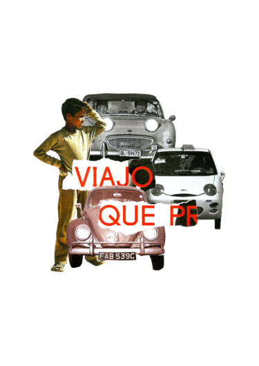 「Será que preciso me…」というタイトルのコラージュ Tchago Martinsによって, オリジナルのアートワーク, コラージュ
