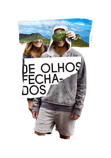 Коллажи под названием "Olhos fechados para…" - Tchago Martins, Подлинное произведение искусства, Коллажи
