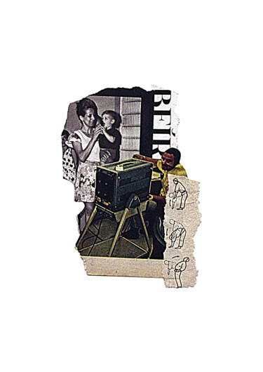 Collages getiteld "Animations and fami…" door Tchago Martins, Origineel Kunstwerk, Collages