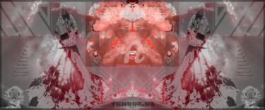 Digitale Kunst mit dem Titel "-Homme-Parapluie-" von Tchook.Os, Original-Kunstwerk, Fotomontage