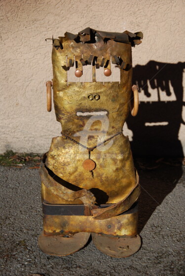 Скульптура под названием "N°8 -Miss-Luna-" - Tchook.Os, Подлинное произведение искусства, Металлы