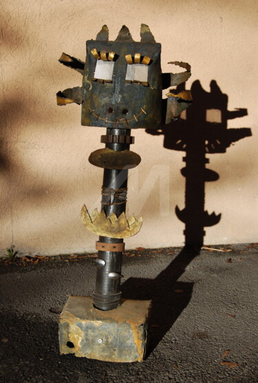 N°10 -Octopus- Sculpture intitulée "N°10 -Octopus-" par Tchook.Os, Œuvre d'art originale, Métaux