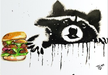 Painting titled "Stay hungry stay fo…" by Td'21, Original Artwork, Acrylic