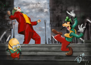 Arts numériques intitulée "Joker. Full Version" par Td'21, Œuvre d'art originale, Peinture numérique