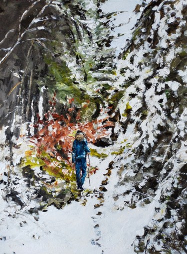 Peinture intitulée "fragrances hivernal…" par Antoine Juliens, Œuvre d'art originale, Acrylique