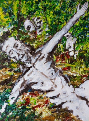 Peinture intitulée "effigies - forêt de…" par Antoine Juliens, Œuvre d'art originale, Acrylique