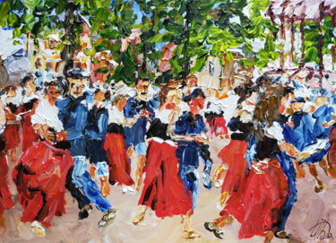 Peinture intitulée "Joyeux quadrille" par Antoine Juliens, Œuvre d'art originale, Acrylique