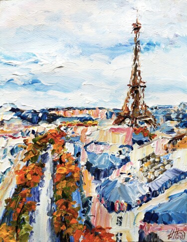 Peinture intitulée "Dame de Paris" par Antoine Juliens, Œuvre d'art originale, Acrylique
