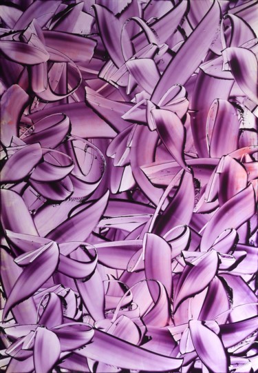 Peinture intitulée "Abstract flowers 1" par Vadym Vasylenko, Œuvre d'art originale, Huile