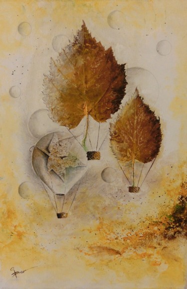 Peinture intitulée "autuno.jpg" par Irena Bosnic, Œuvre d'art originale, Acrylique