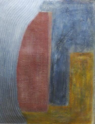 Pittura intitolato "titolo-elemento-ros…" da Tommaso Tedesco, Opera d'arte originale
