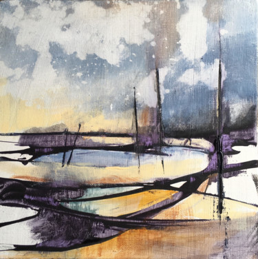 Painting titled "Estuary 2 After the…" by Ted Kennedy, Original Artwork, Acrylic