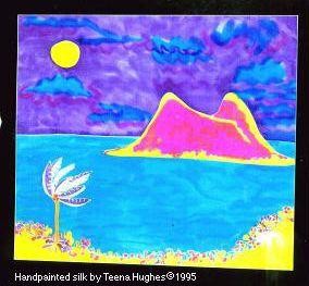 Painting titled "Double Island, Far…" by Teena Hughes, Original Artwork, Oil