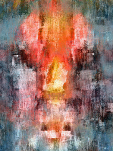Digital Arts titled "WORRIED" by Tegas, Original Artwork
