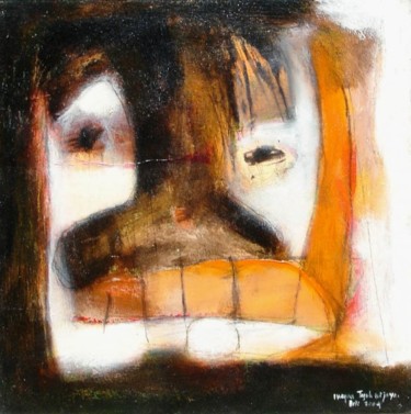 Painting titled "Face" by Teguh, Original Artwork, Acrylic