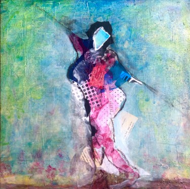 Painting titled "La danseuse" by Thomas Reveau, Original Artwork, Acrylic Mounted on Wood Stretcher frame