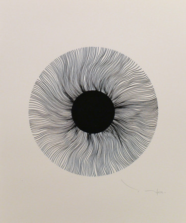 Disegno intitolato "Tehos - Black eye 01" da Tehos, Opera d'arte originale, Altro