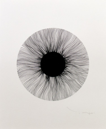 Disegno intitolato "Tehos - Black eye 03" da Tehos, Opera d'arte originale, Altro