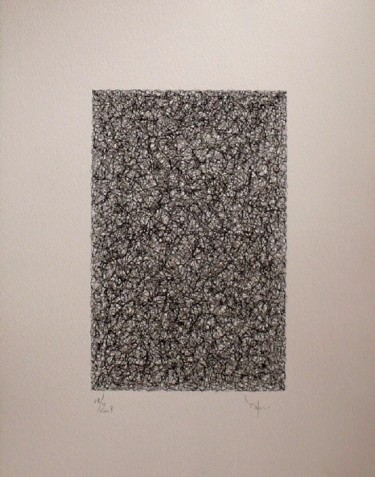 Dessin intitulée "Tehos - Carre long…" par Tehos, Œuvre d'art originale, Graphite