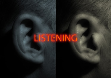 「Tehos - Listening」というタイトルの写真撮影 Tehosによって, オリジナルのアートワーク