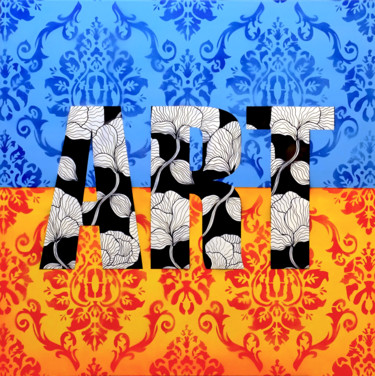 Картина под названием "Tehos - Art" - Tehos, Подлинное произведение искусства, Акрил Установлен на Деревянная рама для носил…