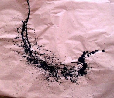 Peinture intitulée "Forme abstraite K 07" par Tehos, Œuvre d'art originale, Huile