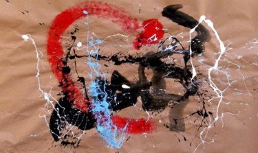 Peinture intitulée "Forme abstraite K 10" par Tehos, Œuvre d'art originale, Huile