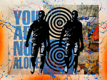 Painting titled "Tehos - You are not…" by Tehos, Original Artwork, Spray paint