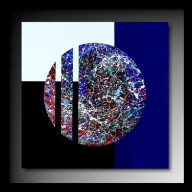 Картина под названием "Abstraction CR 02" - Tehos, Подлинное произведение искусства, Масло