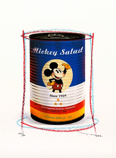 Estampas & grabados titulada "Tehos - Mickey Sala…" por Tehos, Obra de arte original, Impresión digital