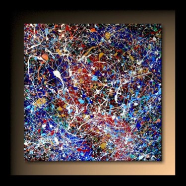 Картина под названием "Abstraction P25" - Tehos, Подлинное произведение искусства, Масло
