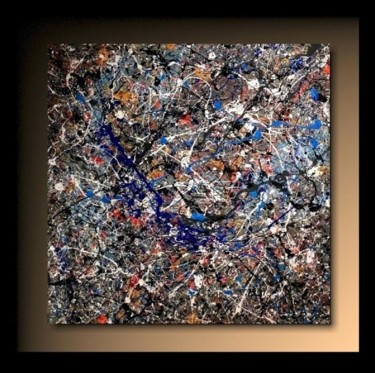 Картина под названием "Abstraction P26" - Tehos, Подлинное произведение искусства, Масло