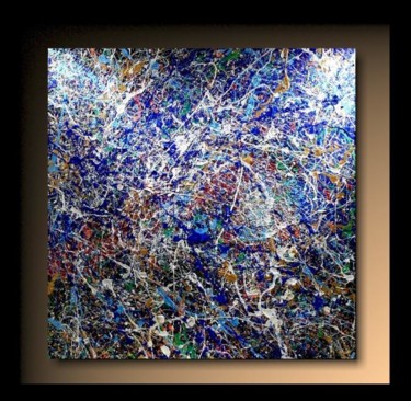Картина под названием "Abstraction P23" - Tehos, Подлинное произведение искусства, Масло
